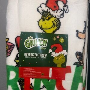 Grinch Throw Blanket Oversized
